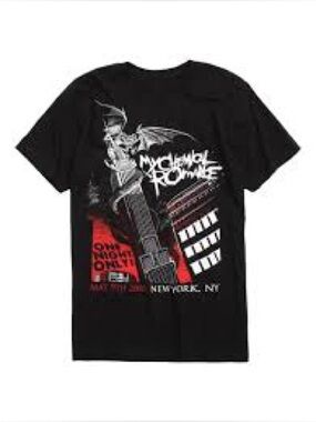 My Chemical Romance One Night Only Graphic T-Shirt Size Large Emo Black Parade